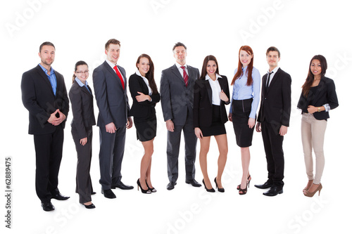 Large group of business people