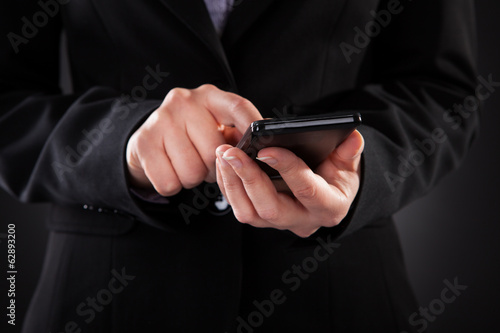 Businessperson Holding Cellphone