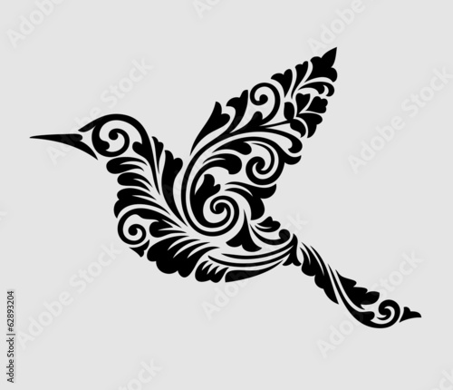 Nice, clean and smooth flying bird ornament decoration