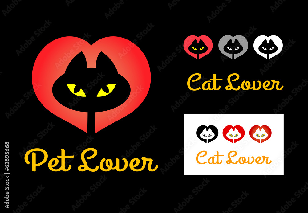 Cat Lover Symbol Design