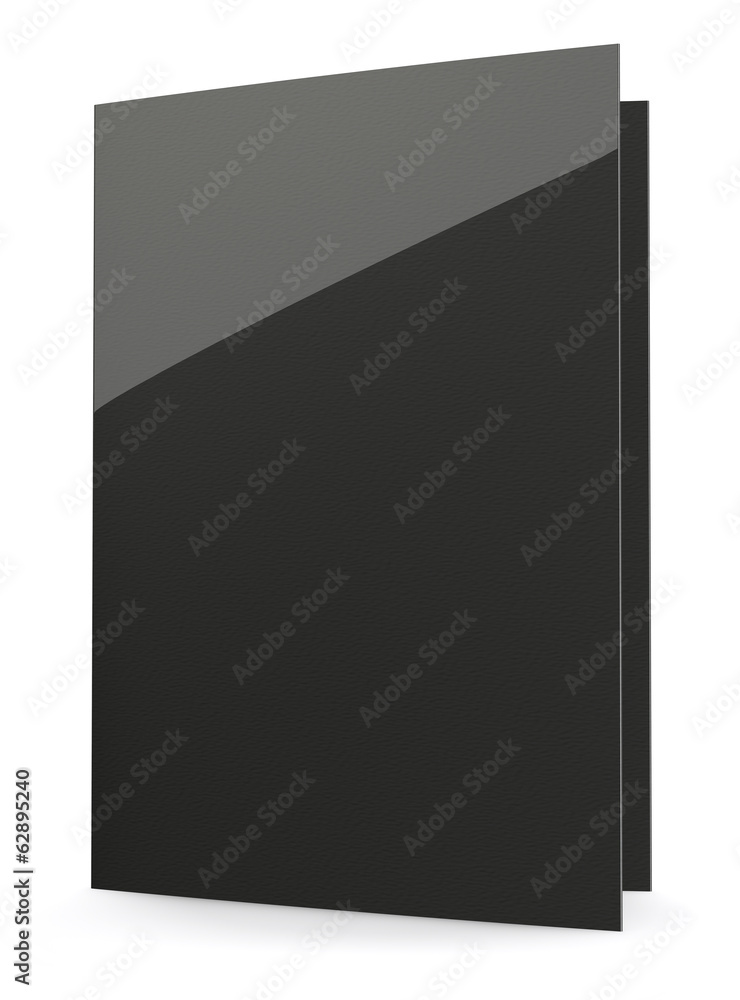 Black folder. Black folder.