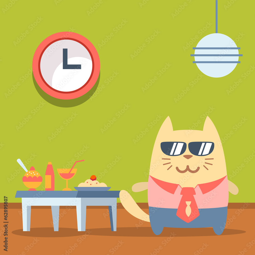 Character businessman in a business suit with a tie and sunglass Character businessman in a business suit with a tie and sunglass
