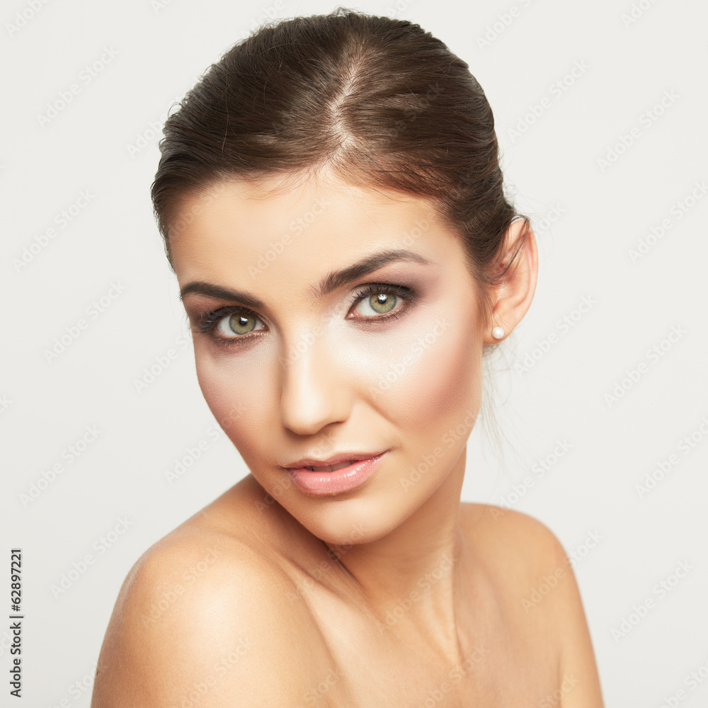 Beauty face woman portrait. Beauty face woman portrait.