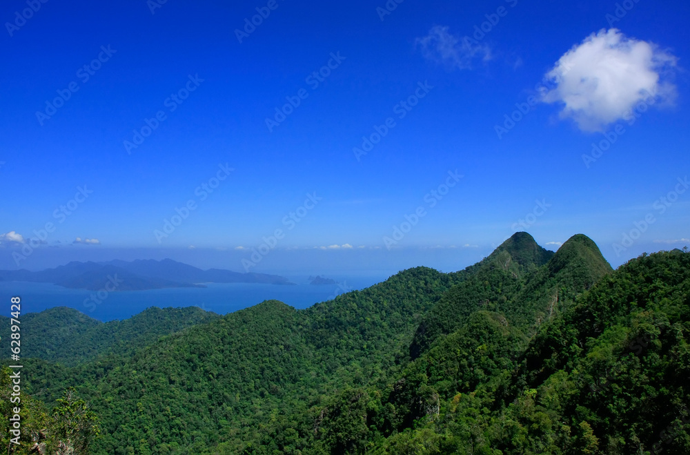 Langkawi island landscape, Malaysia