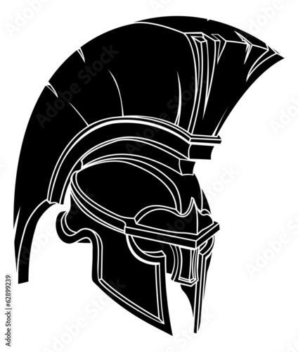 Spartan or trojan helmet