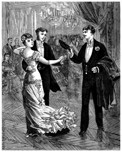 Foto Ball : Pair Dancing - 19th century