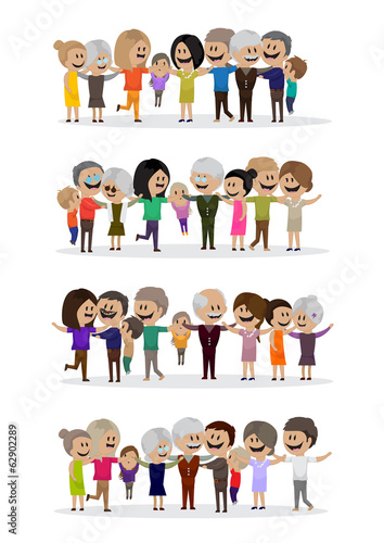 Happy Peoples - Isolated On White Background