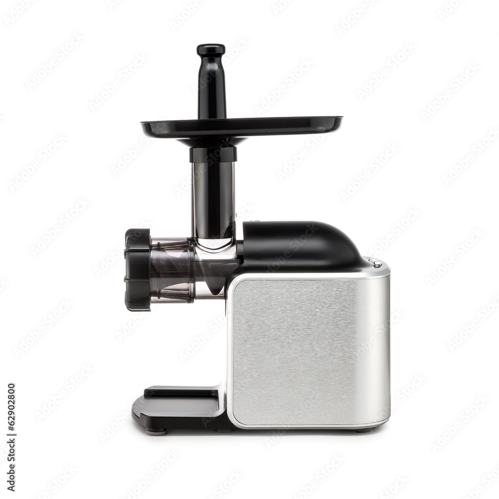 Electric meat grinder on white background Electric meat grinder on white background
