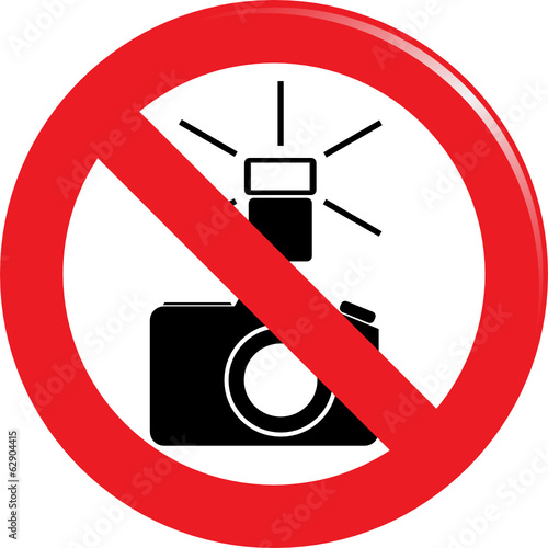 banned the use of flash sign