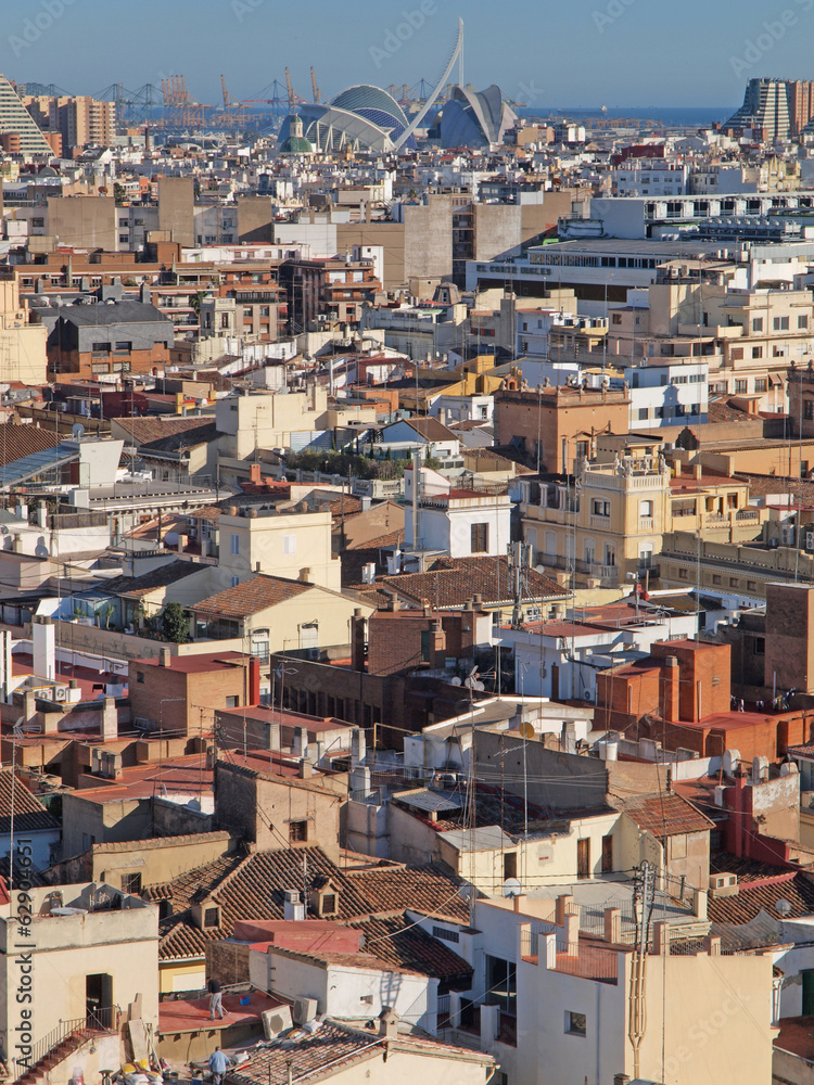 Valencia cityscape, Spain.