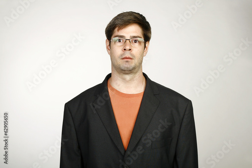 Portrait of mid adult man in glasses