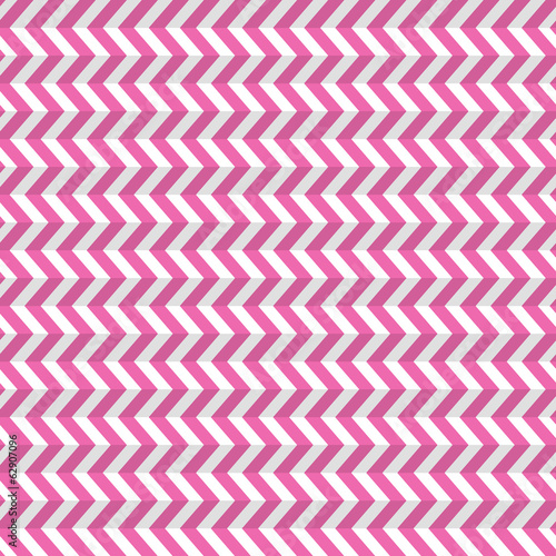 Seamless Abstract Pink Toothed Zig Zag Paper Background