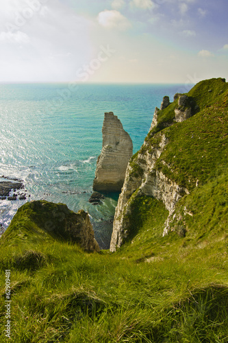 Küste von Etretat (Étretat), Normandie, Frankreich photo