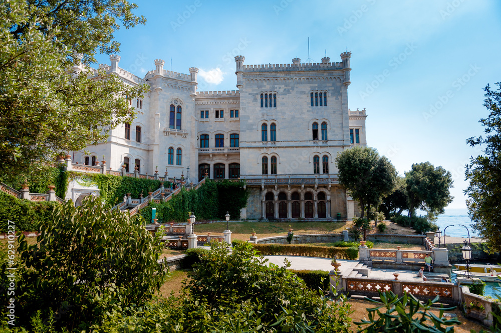 Miramare castle and gardens