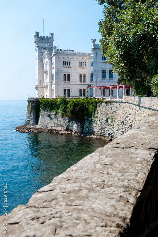 Miramare castle sight from main entrance
