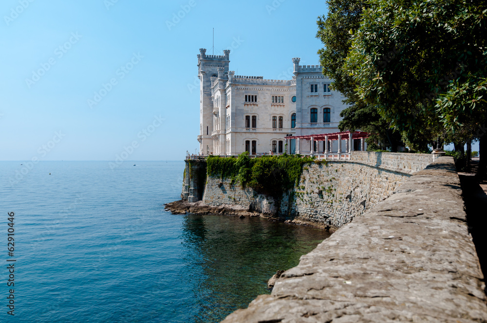 Miramare castle sight from main entrance