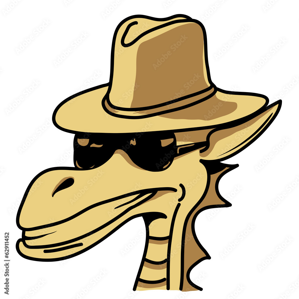 Drache Hut sonnenbrille cool comic Design Drache Hut sonnenbrille cool comic Design