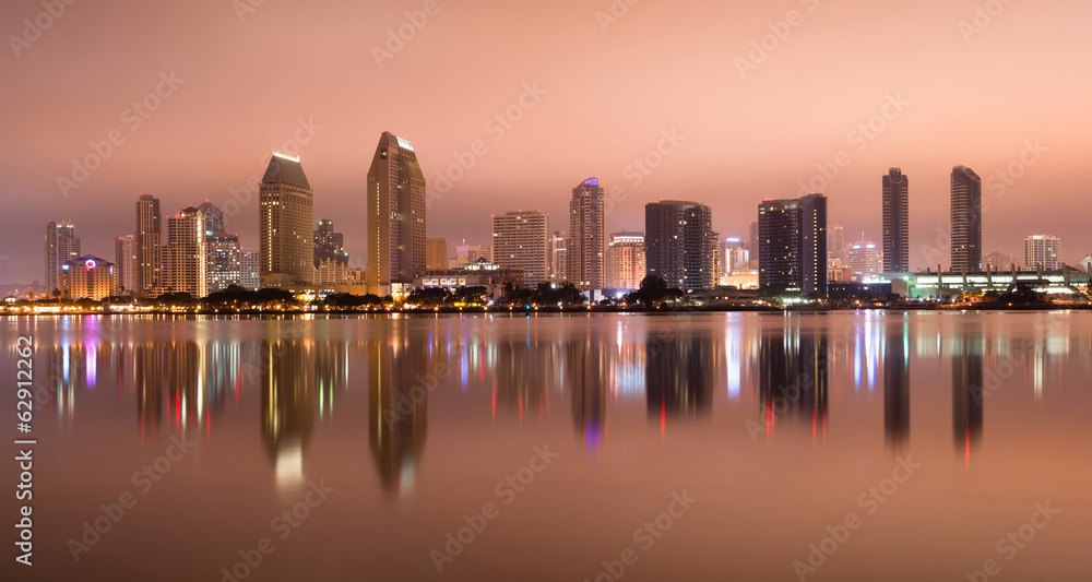 San Diego California West Coast United States City Skyline