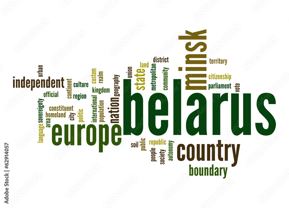 Belarus word cloud