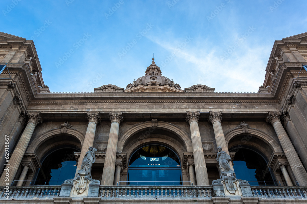 Fototapeta premium Nationalmuseum MNAC, Barcelona, Spanien