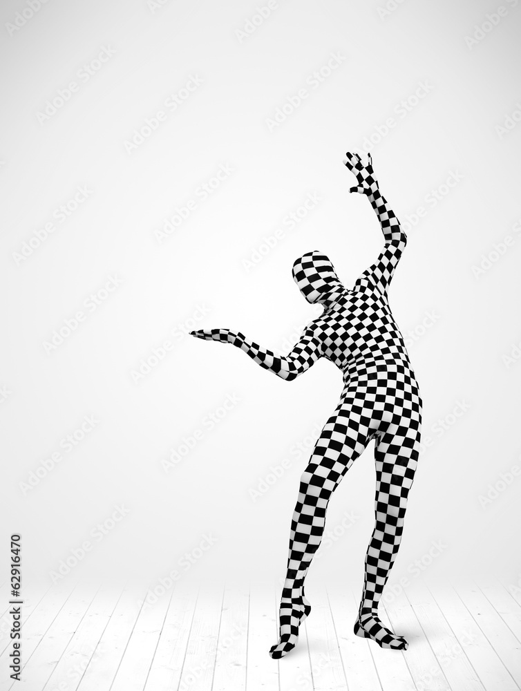 Fototapeta premium Anonymous man presenting your product