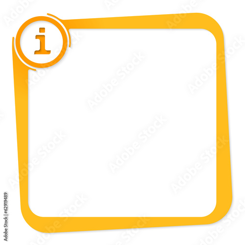 vector box for any text with info icon
