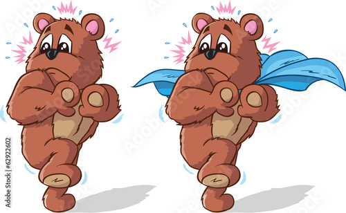 Scaredy bear, part of a series.