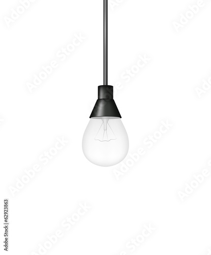 Hanging light bulb
