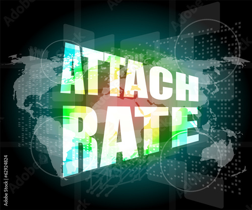 attach rate words on digital touch screen