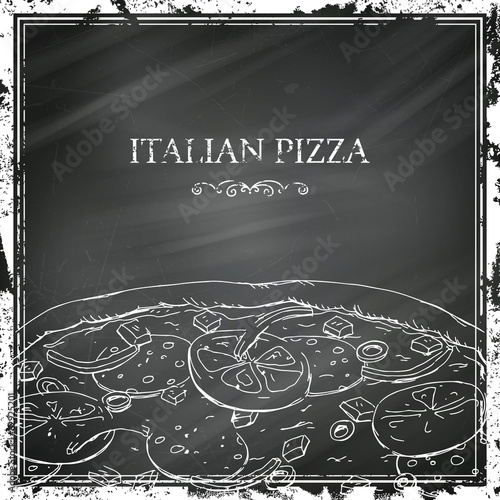Vector Illustration of an Italian Pizza Poster