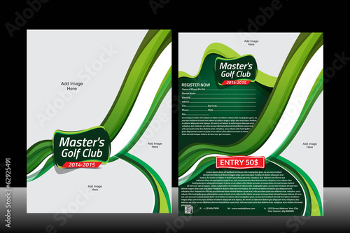 Wave Golf Flyer Template