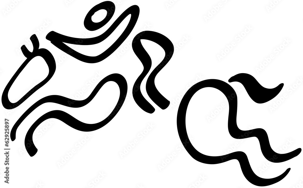 Equestrian Jumping Pictogram Equestrian Jumping Pictogram