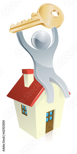House man and key