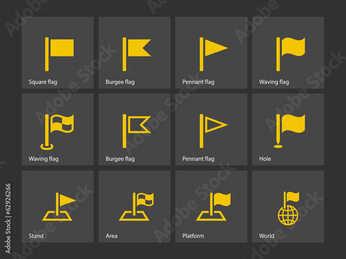 Flag icons.