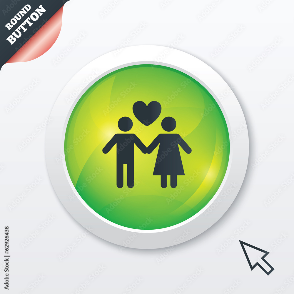 Couple sign icon. Male love female. Lovers.