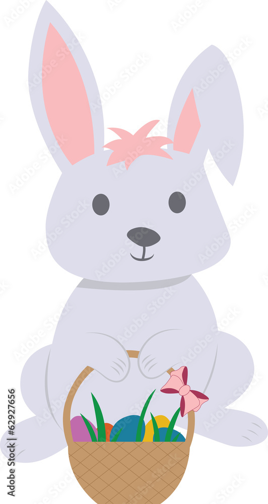 Obraz premium Cute Easter bunny