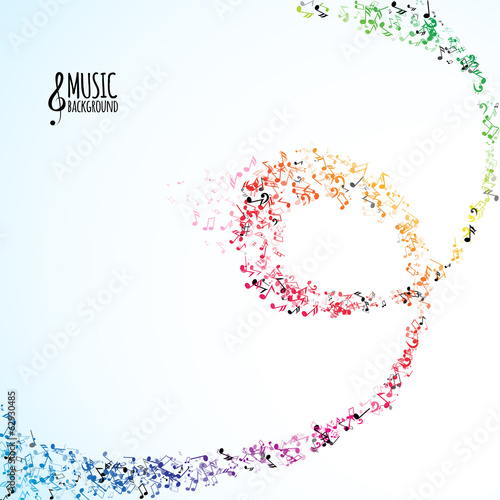 Various music notes