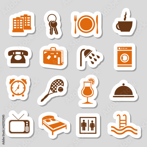 hotel and accommodation stickers