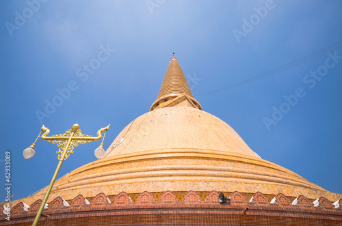 Phra Pathom Chedi temple in Nakhon Pathom Province, Thailand.