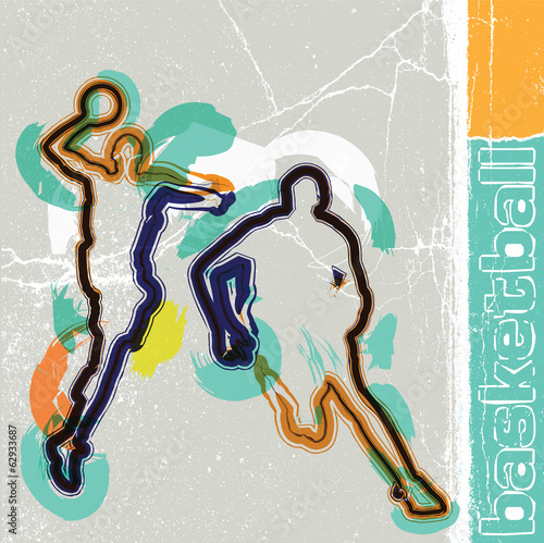 Basketball player in action