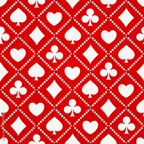 Seamless background playing card suits