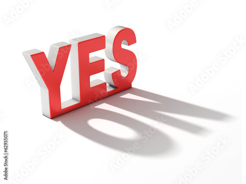 Принти на полотні yes letters casting no shadow