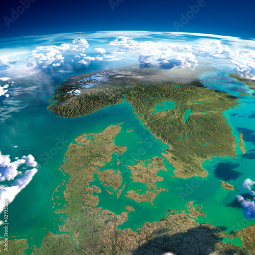 Photography Fragments of the planet Earth. Denmark, Sweden and Norway