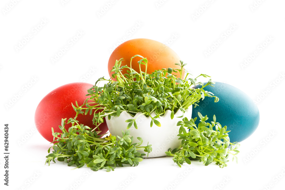 Beautiful decoration for easter isolated on white background Beautiful decoration for easter isolated on white background