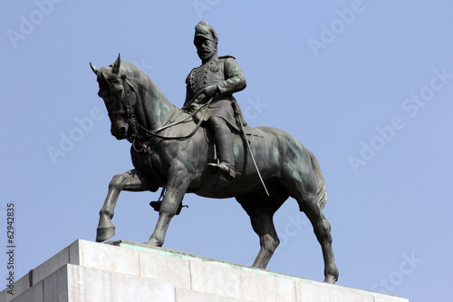 Edwards VII Rex imperator statue  Victoria Memorial  Kolkata