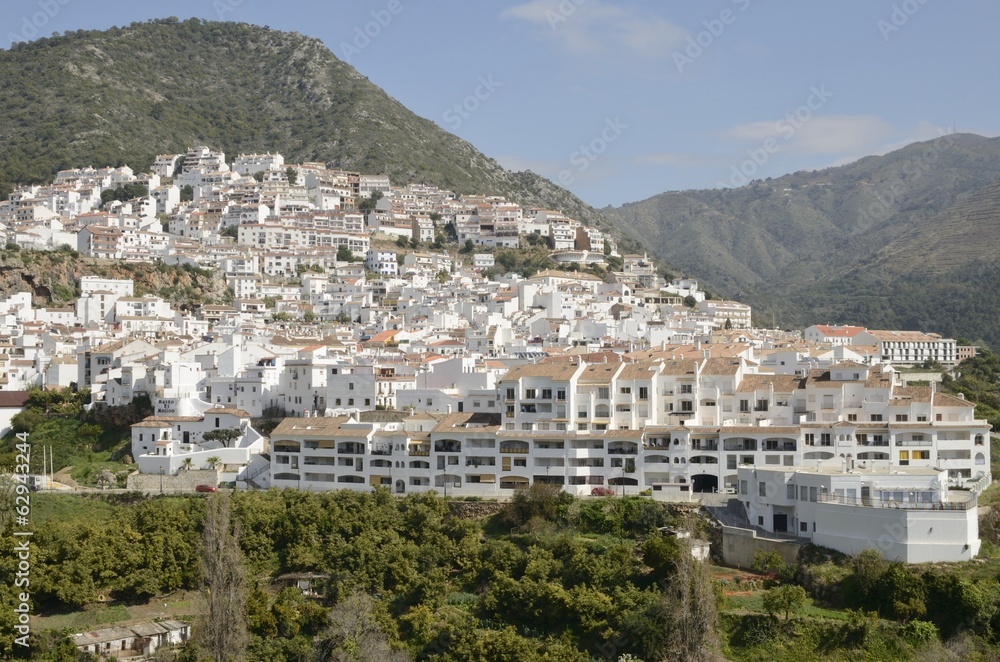 Ojen, a white town in Andalusia, Spain