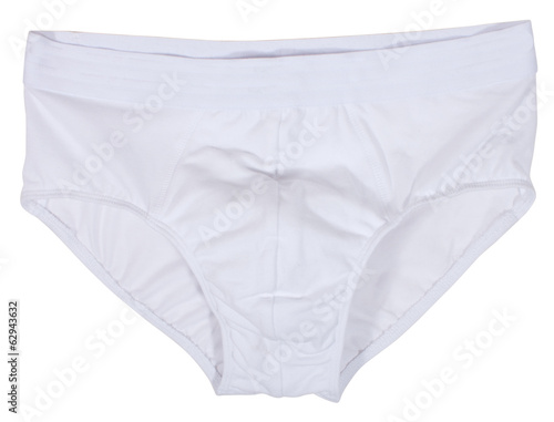 Male underwear isolated on white photo