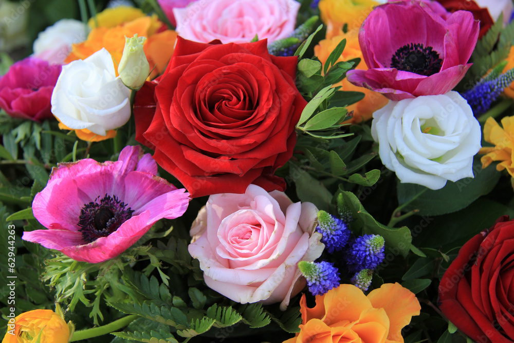 Bright colored bridal flowers Bright colored bridal flowers