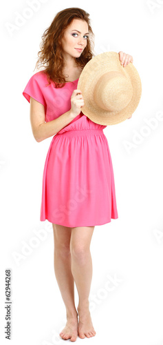 Beautiful young girl in dre...