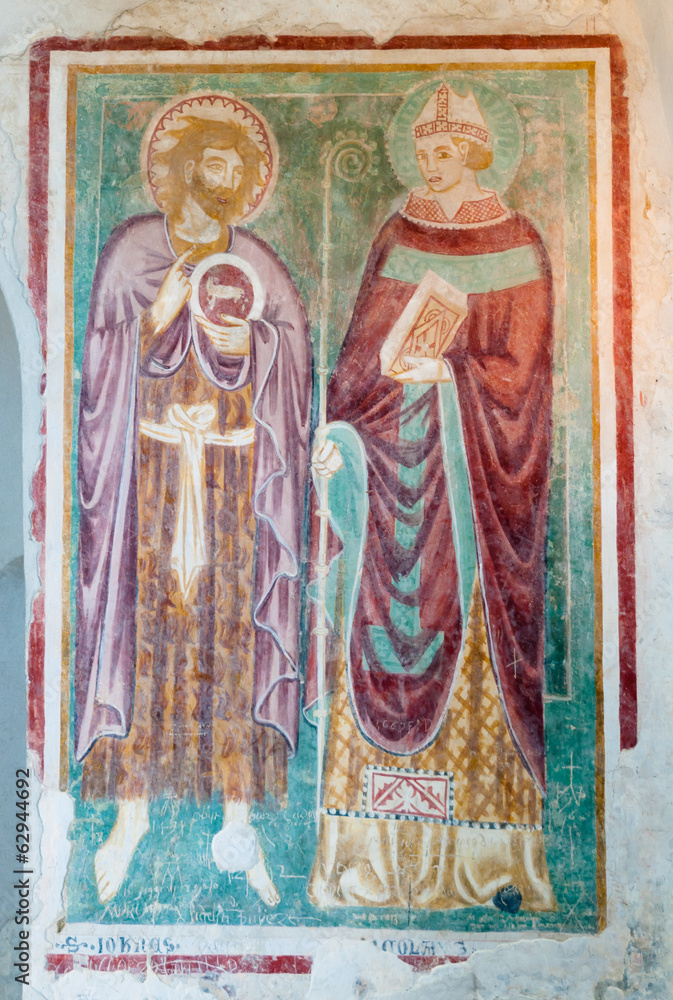 Fresco in Baptistry of Basilica di Aquileia